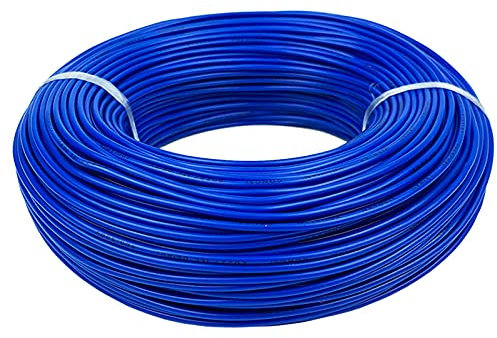 KEPOHK RV fil fin câble de cuivre toronné 220V PVC fils conducteurs simples haut-parleur 10AWG-6mm2 bleu