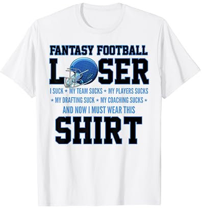 Lustiger Trophäe mit Aufschrift I Suck at Fantasy Football T-Shirt