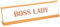 Zonon Boss Lady Sign Rose Gold Boss Sign Acrylic Boss Lady Plate White Background Desk Sign Boss Gold Desk Name Plate for Women Office Decor Gift Supply