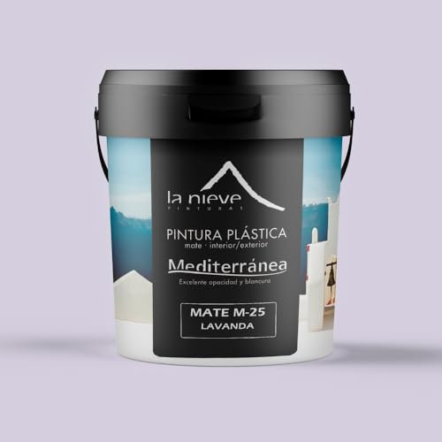 Pintura plástica mate M-25 interior/exterior (750 Mililitros, Lavanda)