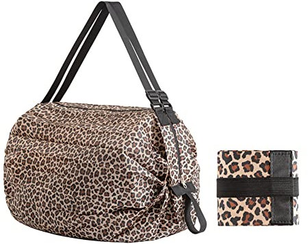 LICHENGTAI Borse per La Spesa Pieghevoli, Borse Riutilizzabili per La Spesa, Borsa per La Spesa Portatile, Grande Capacità, Impermeabile, Tote Bag con Cerniera per Shopping, Viaggi e Picnic