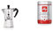 Bialetti Moka Express Aluminium Stovetop Coffee Maker (9 Cup) & illy Coffee, Classico Ground Coffee for Moka Pots, Medium Roast, 100% Arabica Coffee Beans, 250g