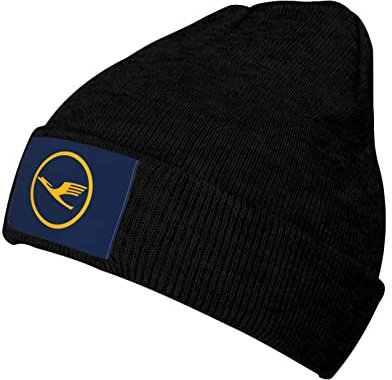 Lufthansa Strickmütze Erwachsene Beanie Mütze Outdoor Warme Winter Strickmütze Skull Cap für Damen Herren