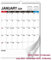Kalender 2023 - Wandkalender für Juli 2023-Dezember 2024 Kalender 2023, 18 Monate, große Größe 30,5 x 43 cm, linierte Blöcke perfekt