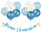 Prima Comunione Girlande Papier Deko Banner Kommunion Dekoration Set (Blau)