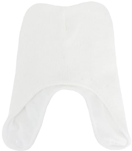 Concept One Adventure Time Beanie Mütze, Finn Cosplay Winter Strickmütze mit Druckknopf, Weiß, Einheitsgröße, Weiss/opulenter Garten, Einheitsgre