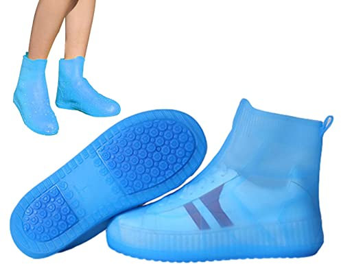 backlight Copriscarpe in Gomma Impermeabili - Scarpa per Stivali da Pioggia Pieghevole | Aggiorna Copriscarpe Antipioggia in Silicone, Copriscarpe Lavabili Antiscivolo riutilizzabili Protezioni