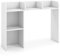 GIANTEX Schreibtisch Regal, Tischregal Kleines Regal mit 3 Ablagen & 2 offenen Fächern, Schreibtisch Organizer Regal Holz, Schreibtischregal Bücherregal, Desktop Ablagesystem für Büro 94x25x74 cm