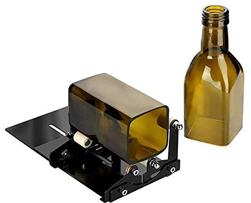 Mrisata Weinflaschenschneider, Flaschenglas-Flaschenschneider, Schneidwerkzeug-Set, Quadratische Runde Flaschenschneidemaschine