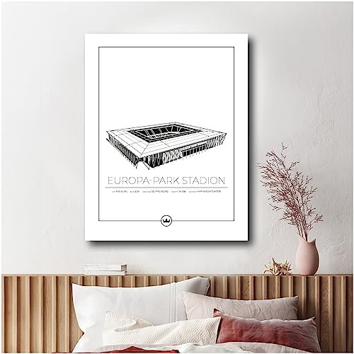 Sverigemotiv.se Stadium Posters (Freiburg - Europa Park Stadion, 40x50 cm)
