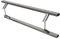 NAJDER Türgriff 45°, Stangengriff, Stoßgriff, Edelstahl, 450 x 650 mm, Beidseitig, 2 Stück, Gebürstete Stahlstruktur, Inklusive Montageteile, AISI 304 / A2, Silber, Premium Qualität