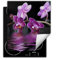 SMTDeco herdabdeckplatte Induktionsmatte herdabdeckung ceranfeld abdeckplatten für ceranfelder induktionskochfeld schutzmatte 45x52 cm Blumen Schwarz