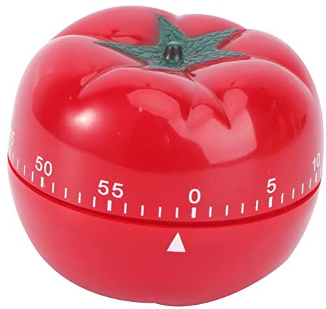 CIYODO Minuterie Mécanique pour Garçons Et Filles Compte À Rebours Horloge Illustration De Tomate Rappel De Cuisine Rotatif De 60 Minutes Facile À Lire pour Les Âges