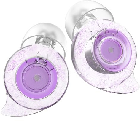 Tappi per le orecchie da concerto, 2 paia di tappi per le orecchie ad alta fedeltà per riduzione del rumore con filtro acustico, 24 dB, tappi per le orecchie in silicone per concerti, festival