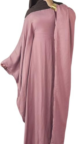 RUIG Frauen Muslim Robe Weiche Krepp Schmetterling Batwing Abaya Dubai Luxus Islam Muslim Kaftan Bescheidenes Kleid