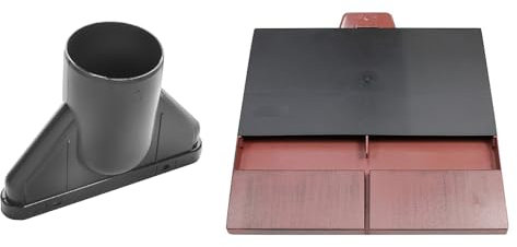 Klober Uni-Plain Tile Vent + Adaptor to 100mm (Autumn)