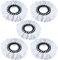 5 Pcs Mop Heads, Spin Mop Heads for Circular Swivel Mops, Universal Spin Mop Heads Replacement, Deep Clean, Mop Heads Replacement for Cleaning Office Indoor, Outdoor