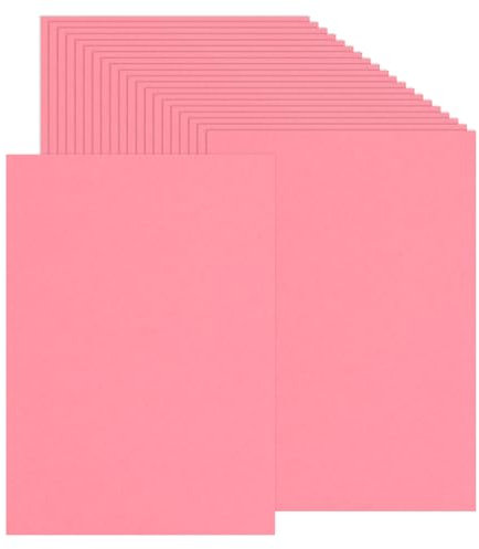 PATIKIL 100 Fogli Cartoncino Colorato, Formato A4 230Gsm Carta Spessa Stampata Carta Colorata per Creazioni Fai da Te Scrapbooking Realizzazione Biglietti Decorazioni Feste, Rosa