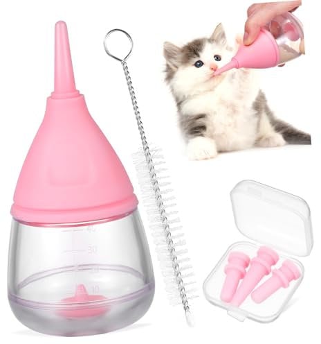 DRESSOOS Pet Feeding Bottle Set Puppy Kitten Nursing Bottles Safe Feeding Easy Cleaning Multi-purpose for Newborn Pets
