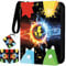 DABEEZDS Trading Card Binder - 4 Pocket Trading Card Holder for Pokemon with 50 Removable Sleevs for 400 Cards, PU Waterproof & Portable Carrying Case Card Collection Folder (4-Pocket)