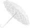 Paraguas De Novia De Encaje - 42 Cm Cómodo Paraguas De Boda De Encaje | Paraguas De Boda Portátil, Paraguas De Sombrilla De Encaje, Paraguas De Novia De Boda Vintage Para, hojas blancas,