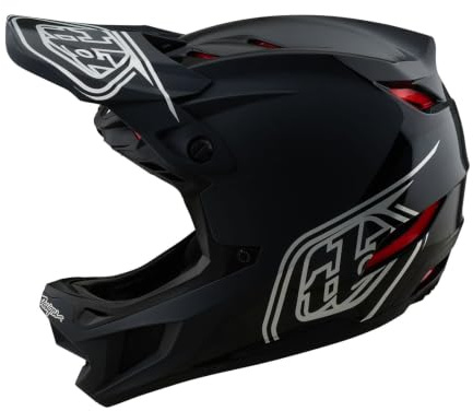 Troy Lee Designs D4 Polyacrylite MIPS Helm, Shadow, Black, XXL | 62-63cm, 174499006