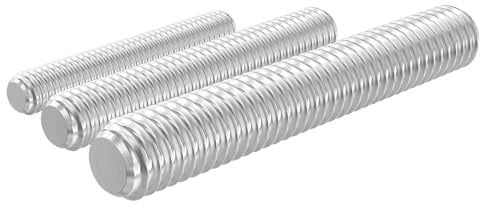 GUEEYUAW 12 Stück Gewindestange M8×70mm 304 Edelstahl A2 V2A Vollgewinde | DIN 976