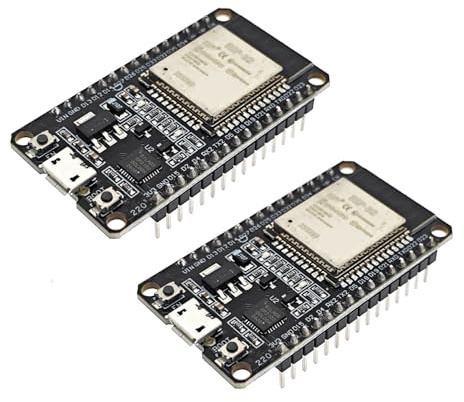 JZK 2 Pieces ESP-32S ESP32 Development Board 2.4GHz WiFi + Bluetooth Dual Mode Antenna Module with Ultra Low Power