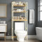 JHYCCDD Bathroom Shelf mit 3 Ebenen, aus Bambus, Multifunktional Regale Wohnzimmer, Natur Farbe, waschmaschinen Regal 67x26x170, für Wohnzimmer, Flur, Küche, Balkon