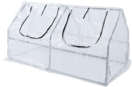 Pequeño Invernadero, Invernaderos para Puertas Dobles Al Aire Libre, Sólida Casa Verde de Acero Marco, Proporciona un Entorno Ideal para Extender la Temporada de Crecimiento