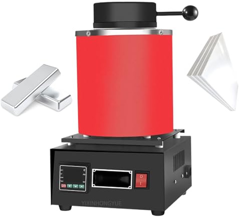Four de fusion doré amélioré pour la maison, 2-3 kg, affichage numérique, kit de four de fusion électrique haute température, précision applicable à l'étain, cuivre