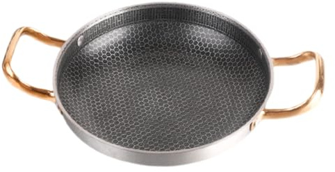 Alipis Edelstahl Honigwaben Pfanne Dickwandige Antihaft Schmorpfanne Energieeffizient Kratzfest Induktionsgeeignet für Eier Meeresfrüchte Hummer Vielseitig für Gas Elektroherde