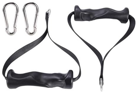 D Handle Cable Attachment - Non-Slip Pilates Grip - D Handle Fitness Grip - for Home Doorway Garage Men Women Rowing Pulldown Back Shoulder Arm Workout