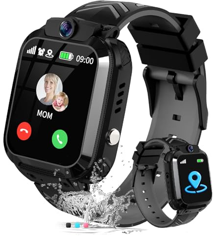 JUBUNRER Reloj Inteligente Niño - Reloj GPS Niños Localizador y Llamadas