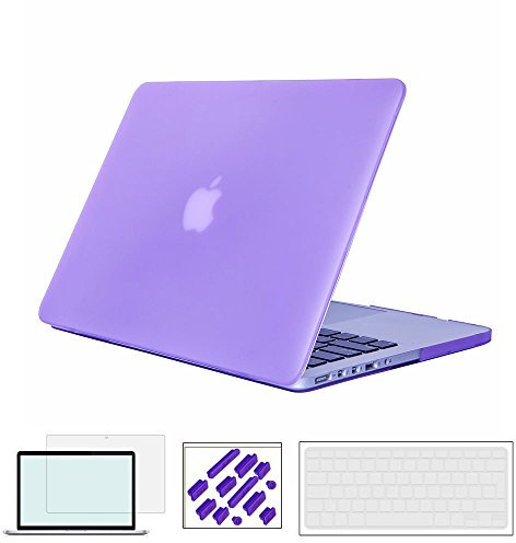 RYGOU 4 en 1 Mate de plástico Duro Shell con Tapa de Teclado de la Piel de Pantalla para Macbook Pro 15.4 con Retina Display Modelo: (A1398)