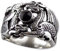 etNox Double Dragon Drachen Ring Drache Onyx Silberring 925er Sterling Silber (56 (17.8))