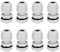 sourcing map 8Pcs PG7 Cable Gland Waterproof Connector Plastic Wire Glands Joints White for 3-6.5mm Dia Wires