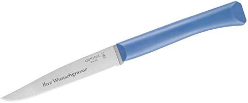 OPINEL-Tafelmesser „Bon Appetit“ (blau, mit Namensgravur, M)
