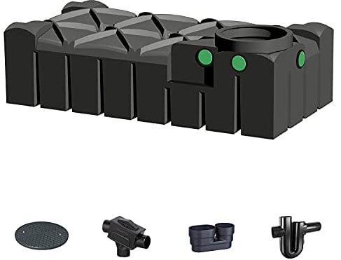 REGENTA Regenwassertank Flachtank Zisterne 1500 Liter PERFEKT für Haus und Garten