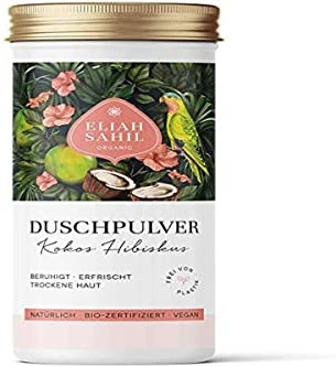 Eliah Sahil Organic Jabón de Ducha en Polvo Coco&Hibisco: Pieles secas, calmante. 90 gr, Único, Estándar