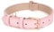 JASGOOD Leather Dog Collar for Small Medium Large Dog Adjustable Soft Breathable Leather Padded Puppy Collar Heavy Duty Waterproof Classic Dog Pet Collar, Pink, L