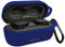 Compatible for Skullcandy Sesh，Giaogor Portable Silicone Case Anti-Lost & Shockproof Easy Carrying Protective Case with Keychain (Blue)