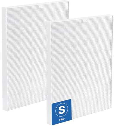 JORAIR Filtro de repuesto C545 True HEPA S compatible con el purificador de aire Winix C545, reemplaza el filtro Winix S 1712-0096-00, paquete de 2 filtros H13 True HEPA