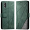 Vankii Compatible with iPhone XS/iPhone X Case (5.8 Inch), PU Leather Flip Wallet Phone Case Protective Cover with Card Holder Magnetic Kickstand Full Protection Shockproof Cases Cover (Green)