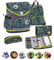 Belmil Premium Compact Plus ergonomisches Schulranzen Set 5 - teilig, AGR, Brustgurt, Hüftgurt, Magnetverschluss (405-41/P/S) (Iguana)