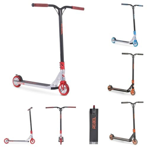 Byox Kinderroller Rebel, Aluminium, ABEC-9 Lager, Stahllenker, PU Räder, Bremse rot
