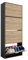 CASABEL Schuhschrank für 24 Paar Schuhe – Regal mit großer Kapazität für Eingangsbereich, Flur – L60xT24xH150 cm - Schwarz Hellholz