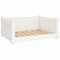 vidaXL Hundebett Weiß 65,5x50,5x28cm Massivholz Kiefer Hundekorb Hundesofa