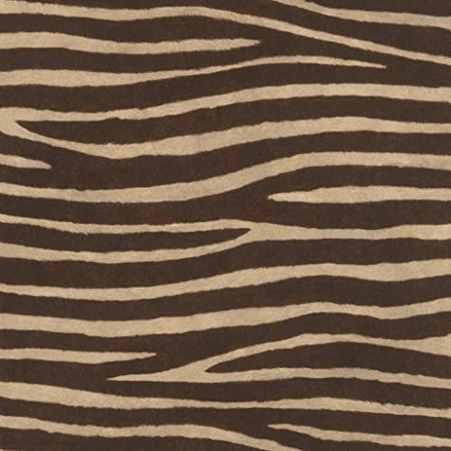 Rasch WTD 751741 Papier peint intissé Motif zèbre Beige/marron Motif animal Motif animal de la collection African Queen III