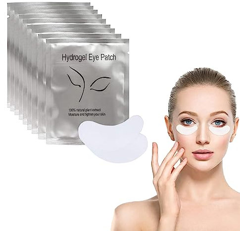 100 Pièce Gel Patch Eye Gel Pads, Patchs Pour Extensions de Cils, Non Pelucheux Patch Yeux, Eyelash Extension Pads, Eye Masque Beauté Outil, pour les Extension de Faux Cils Individuels Professionnel